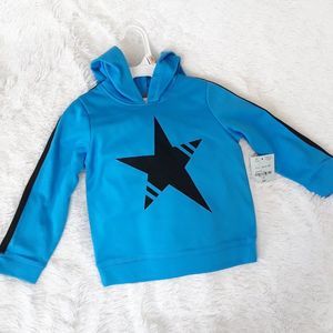 Okie dokie Toddler Pullover Top/Jacket/Hoodie (2T) Blue & Black ~ NEW!!!